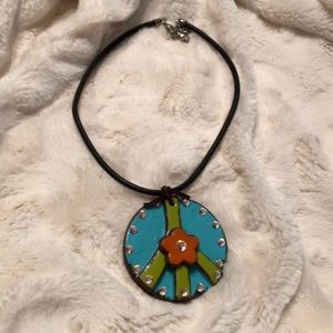 Necklace with crystals